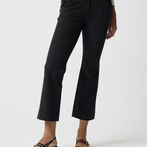 J Crew Black Kelsey Cropped Flare Pants